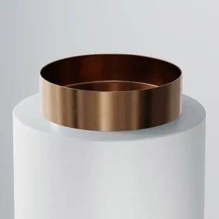 Steinberg Serie 442 Aufsatzschale aus Edelstahl Ø 40 cm, Badkeramik, 442 6020 BC, Brushed Rose Gold