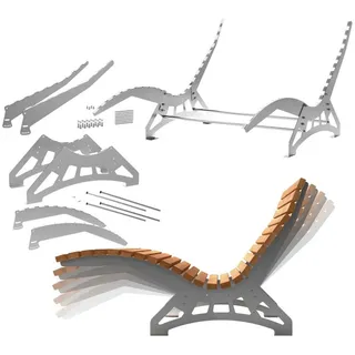 SOTech Gartenliege Lounger silber