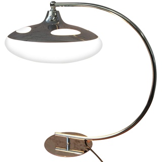 Design Tischlampe LUNA LOGO Tischleuchte Art Deco Stil Schreibtisch Büro Lampe Schreibtischlampe