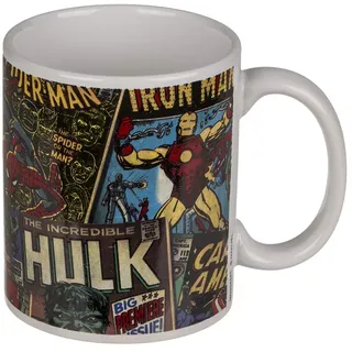Keramik-Becher, Marvel Retro, für ca. 325 ml, H: 10 cm