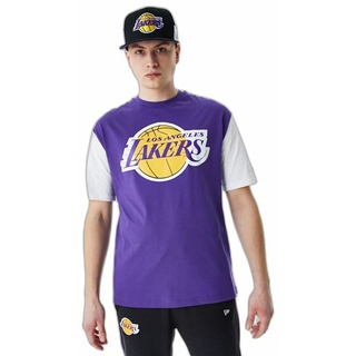 Herren Kurzarm-T-Shirt New Era NBA Colour Insert LA Lakers Lila - L
