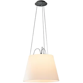 Artemide - Tolomeo Mega Suspension Pendelleuchte, Aluminium / Pergamentschirm H 36 cm x Ø 52 cm