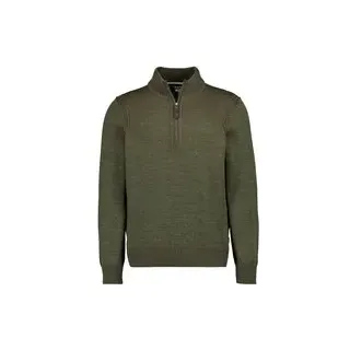Brax Herren Troyer grün unifarben, grün, Herbst/Winter 2025/2026