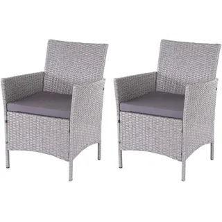 MCW Hamar Gartenstuhl-Set 59 x 60 x 83 cm grau 2 St.