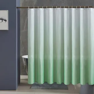 luxuskollektion Duschvorhang 240 x 200 cm Weiß/Grün