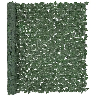 Vevor Sichtschutzzaun aus Efeu, 1500 x 2490 mm, Pflanzenwand, grüner Efeuzaun mit verstärkter Verbindung, künstliche Hecken mit Weinblättern als Dekoration für Garten, Hof und Terrasse