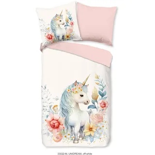 PURE luxury collection Unidream Einhorn Rosa 135 x 200 cm + 80 x 80 cm