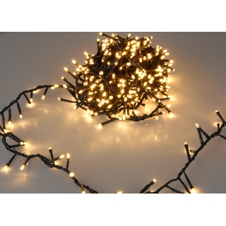 Spetebo LED Büschel Cluster Lichterkette EXTRA warm weiß - 20 m / 1000 LED - Weihnachtsbaum Garten Deko Beleuchtung IP44 mit Stromkabel - Weihnachtsbeleuchtung für Innen + Außen