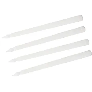LED-Kerzen, 4 Stück, LED-Kerzen, Rauchfrei, Flammenlos, Sicher, Umweltfreundlich, Warmes Licht, Elektrische LED-Stabkerze (WHITE)