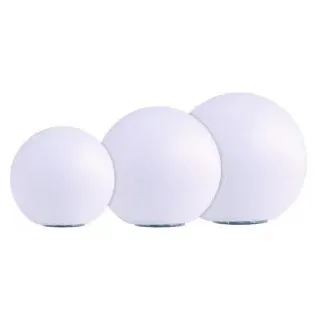 Heitronic Boule LED-Leuchtkugel Kunststoff 20 - 30 cm 3er Set weiß