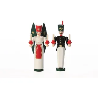Rudolphs Schatzkiste Lichterfiguren Lichterfiguren Bergmann & Engel farbig – Klassisches Erzgebirge BxHxT 5,5x12x4,5cm NEU Bergmann & Engel Lichterfiguren farbig