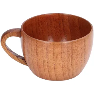 300-ml-holzbecher Mit Henkel, Isoliert Für Kaffee, Tee Und Andere Getränke, Ideal Für Zuhause Und Büro