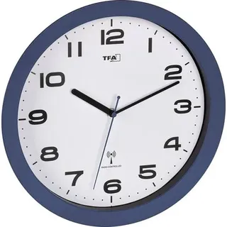TFA Funk Wanduhr 50 cm 60.3554.05 Rot