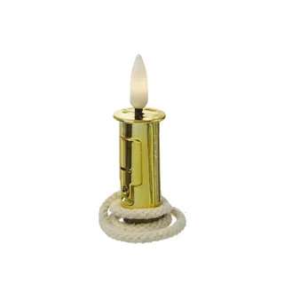MARELIDA LED Flaschenlicht Korken LED Kerze mit Docht für Flaschen Vasen gold