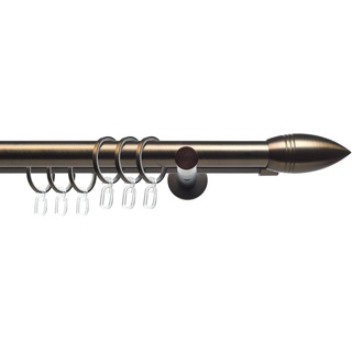 Gardinenstange »CELBULLE02SG2L«, 2 läufig-läufig, Fixmaß, 2-läufig im Fixmaß Ø 25/20 mm, 11494363-4 bronzefarben