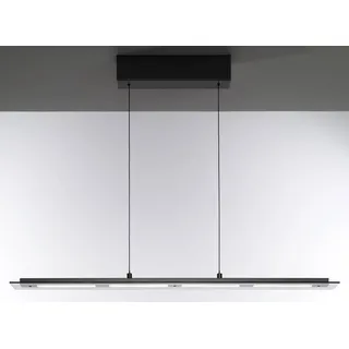 CASANOVA YOYO 4-flg. 90 cm eckig schwarz matt Metall Rauchglas