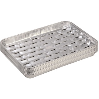 Tepro Aluminium Grillschalen BBQ Grillschale 34x23 cm eckig 20er-Set Fettscha...