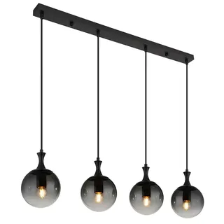 GLOBO Glaskugel 1-flg. 130 cm rund schwarz Metall