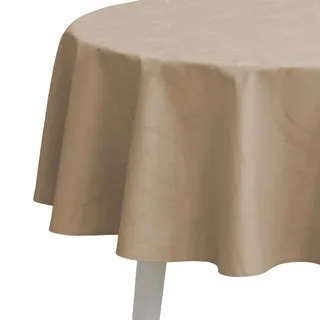 Pichler Tischwäsche Loop Tischdecke 160 cm rund | greige - beige