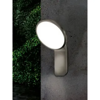 EGLO Außenwandleuchte Edelstahl 31,5 cm inkl. LED 11 W warmweiß silber