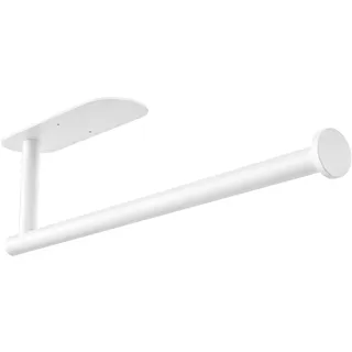 Gewtur Weiß KüChenrollenhalter Ohne Bohren, Selbstklebend Küchenrollenhalter Wand, Edelstahl Küchenroller Halter für Alle Küchenpapier