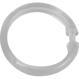 Duschvorhangringe groß Transparent 12er Set - Transparent