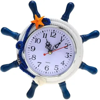 Anker-wanduhr Im Mediterranen Stil Für Wohnzimmer, Flur, Schlafzimmer Und Maritime Dekoration
