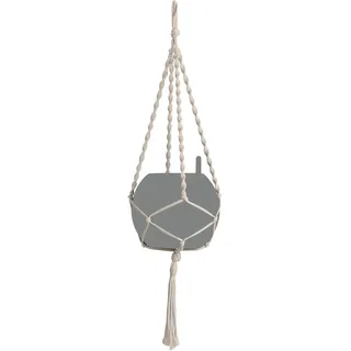 Lechuza® Hängeampel Makramee Cotton Boho 90 Natur 22 cm x 14 cm