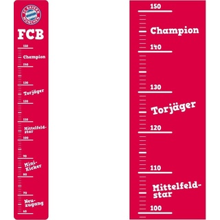 Wall-Art Wandtattoo FC Bayern München Messleiste FCB, selbstklebend, entfernbar rot