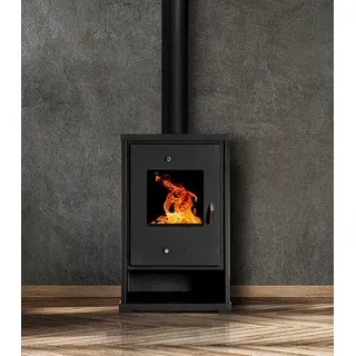 EEK A+ Kaminofen EKO  Anthrazit Holzofen 7 kW Kamin Ofen Dauerbrandofen