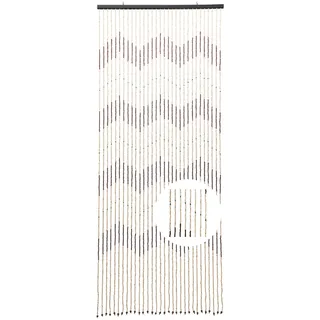 DAOHHFO Türvorhang Holz,Retro-Holzperlenketten Türvorhang Trennvorhang Anhänger Dekoration 90×220 cm Holzperlenvorhang für Wohnzimmer Schlafzimmer Wandschrank Cafe Restaurant