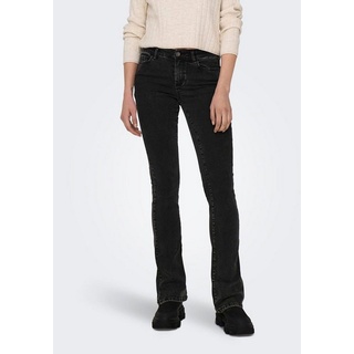 ONLY Bootcut-Jeans B800 Damen Bootcut Jeans Hose High Waist weite Jeanshose Flared Schlaghose schwarz XL