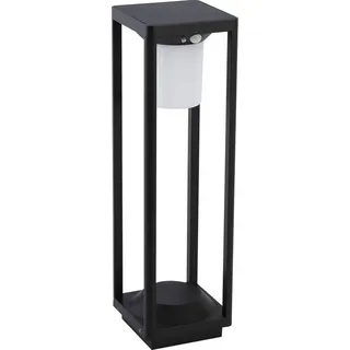 LUCANDE Solarleuchte Aluminium 50,0 cm inkl. Bewegungsmelder schwarz