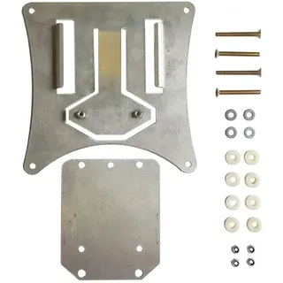 bcr components Enduro Kennzeichenhalter ausziehbar Schwarz mit Schrauben