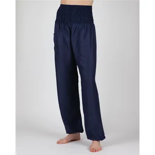 Haremshose PAIGH, Damen, Gr. M, EURO-Größen, blau (dunkelblau), 100% Viskose, unifarben, lang, Hosen Haremshose, in bequemem, lockerem Schnitt
