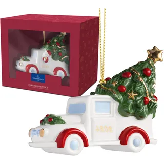 Villeroy & Boch – Christmas Classics Ornamente Weihnachten "Auto" Bunt, Weihnachtsdeko, Weihnachtsdekorationen, Figur, Baumschmuck, Anhänger, Premium Porcelain, Metall, Kunststoff