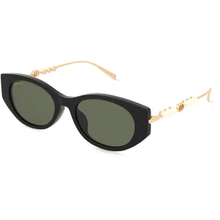 Gucci GG1970SA Damen-Sonnenbrille Vollrand Cat Eye Acetat-Gestell, schwarz
