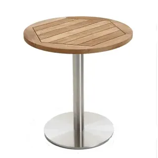 Niehoff Bistro Klapptisch Ø 95 x 76 cm Teak/Weiß