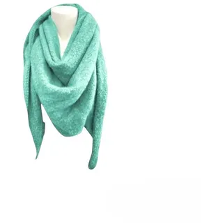 VewoTex Schal Winter Damen Schal Bouclé » Damenschal » Dreiecksschal 200x70 cm, (Kein Set, 1-St. Einzelner Schal), » Winterschal Alpaca Touch-Feeling, weich & flauschig grün