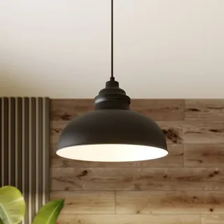 Hängelampe Cliona Lindby, dimmbar, schwarz, für Wohn- / Esszimmer, Metall, Modern, Pendelleuchte - 30.8 cm - 30.8 cm - 19 cm