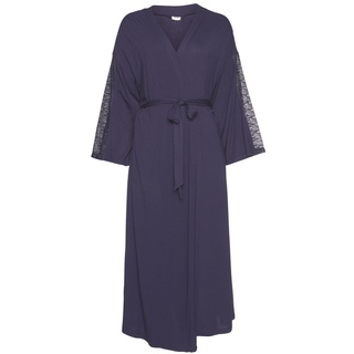 LASCANA Damen Kimono nachtblau Gr.36/38
