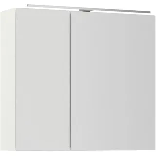 nobilia® Spiegelschrank Prina (inkl. Beleuchtung mit Dimmerfunktion) in Breiten 60, 80, 100 und 120 cm weiß 80 cm x 72 cm x 21 cm