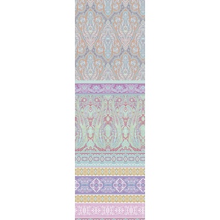 Plaid FLEURESSE "Plaid" Wohndecken Gr. B/L: 180 cm x 270 cm, blau (mint, blau) Baumwolldecken mit Paisleymuster, Kuscheldecke