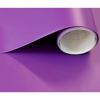 Möbelfolie Matt Selbstklebende Folie Vynil Plotterfolie 40X300 cm Mobelklebefolie Selbstklebende Folie Matt für Wand Küche Fliesen Wasserdicht (Violett)