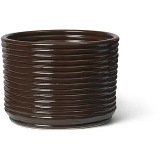 Ferm Living - Corduroy Blumentopf, carob brown