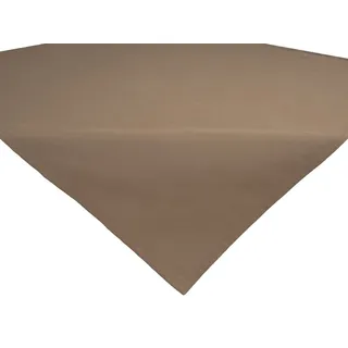 beties Mitteldecke Wunschton (1-tlg, 1 Stück Mitteldecke), Mitteldecke ca. 80x80 cm, unifarben, einfarbig deep-taupe braun