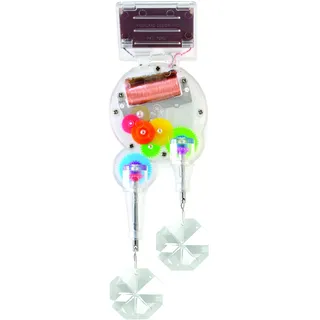 KIKKERLAND Solarbetriebener Doppel-Regenbogen-Maker mit Kristall, Mehrfarbig, 1 EA, Einheitsgröße