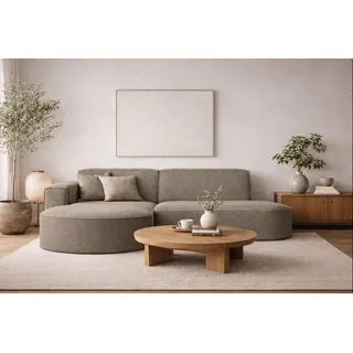 kaiser möbel Eckcouch Cord L-Form 3-Sitzer Beige