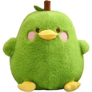 Ueiwffzo Plüschtier Baby Spielzeug Entenküken Birnen Plüschspielzeug, Niedliche Plüschtiere Deko für Babyzimmer Kinderzimmer (Grün,30cm)