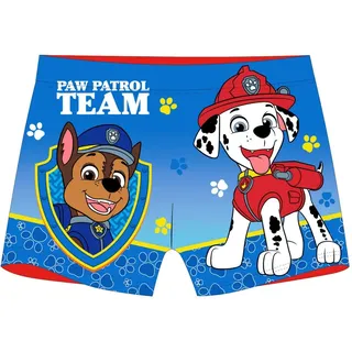 PAW PATROL Boxer-Badehose Badehose mit Chase und Marshall Motiven rot 122/128